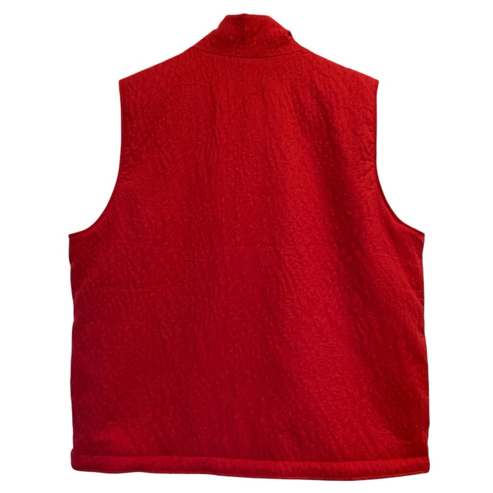 Chico’s Weekends Red Quilted Vest with Snap Buttons Size 16 - Picture 4 of 13